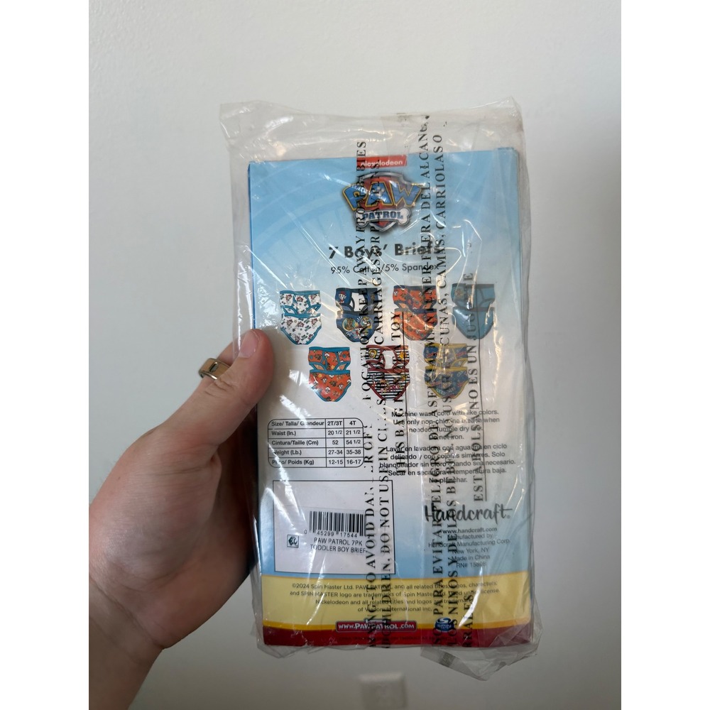 Paw Patrol 7 Pack Boys Briefs – Size 4T – New in Package - Picture 3 of 3